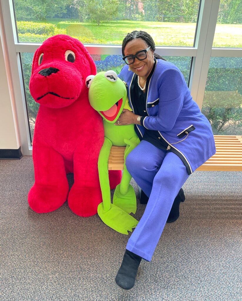 Cynt with stuffed animals